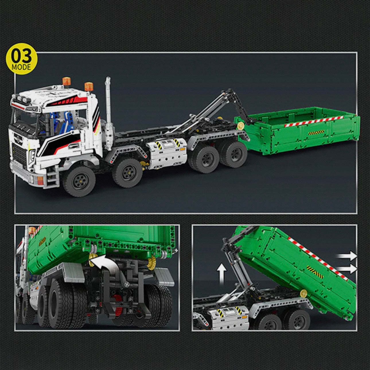 Remote Controlled Skip & Tow Truck | 2950pcs