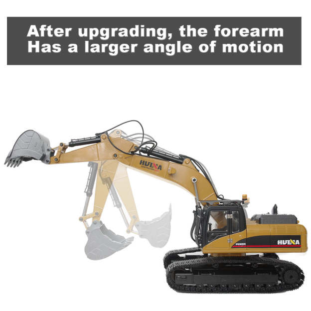Huna 1580 1:14 All Metal Remote Control Excavator V5 (2026 Model)