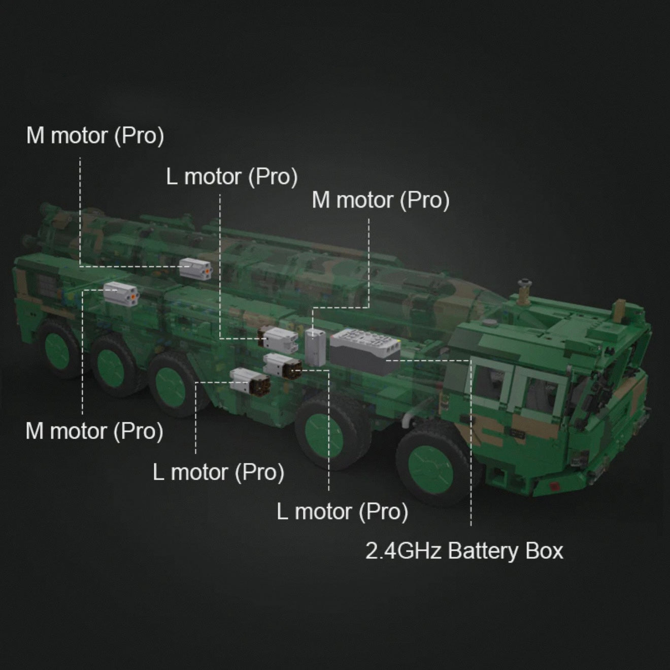 Anti-Ship Ballistic Missile Launcher Truck | 6352pcs