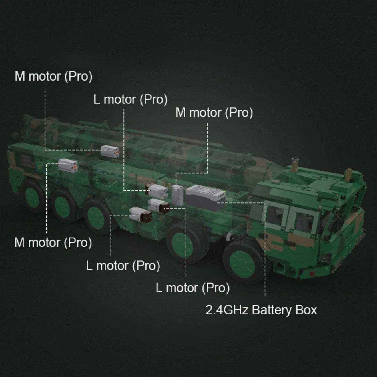 Anti-Ship Ballistic Missile Launcher Truck | 6352pcs