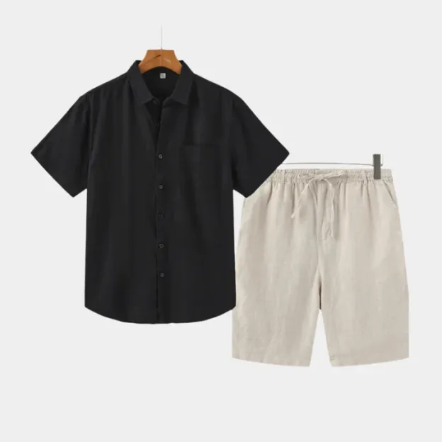 Athens Linen Shorts Set