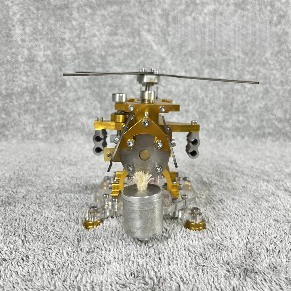 Fire absorbing Stirling helicopter