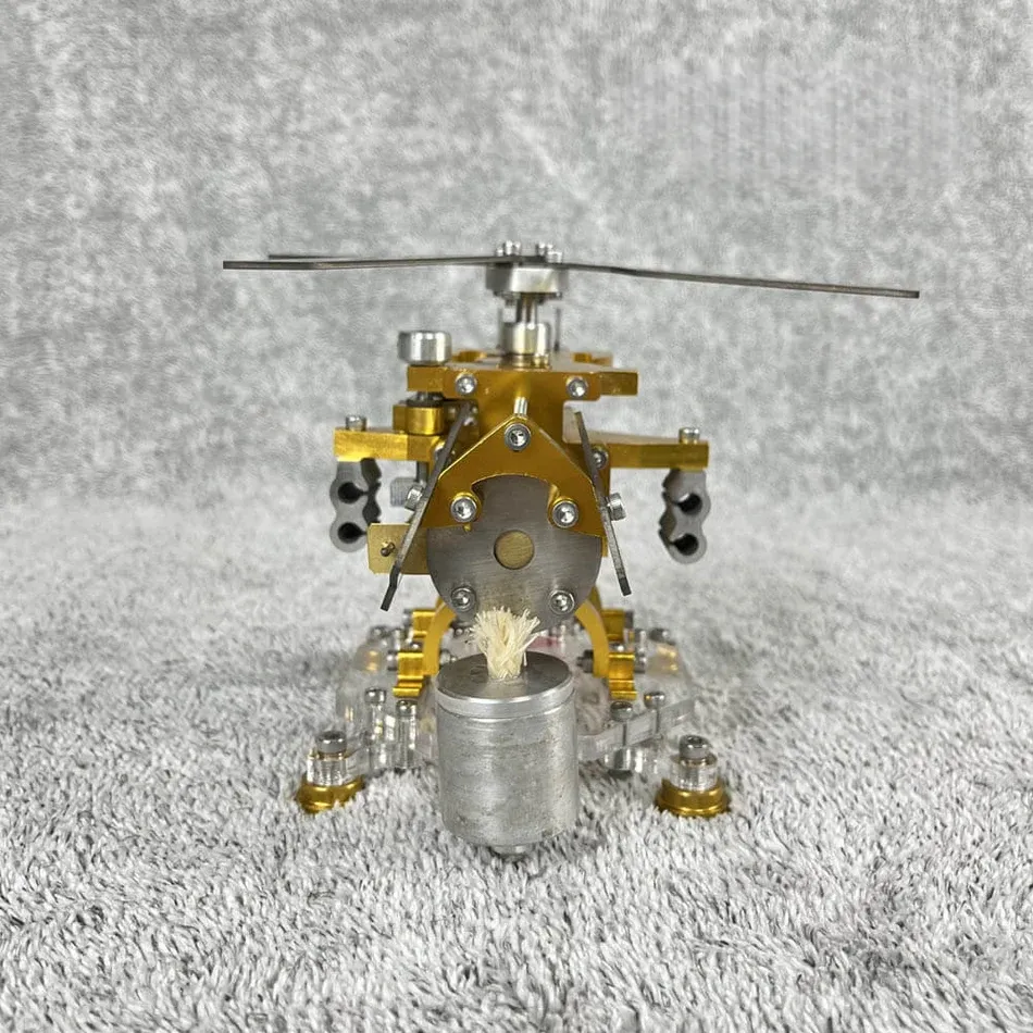 Fire absorbing Stirling helicopter