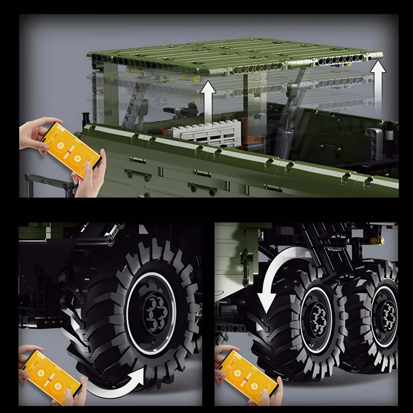 Remote Controlled 6 Wheeled Unimog | 6690pcs
