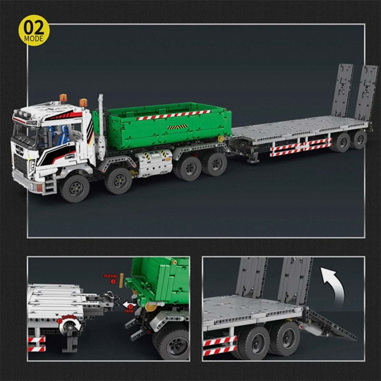 Remote Controlled Skip & Tow Truck | 2950pcs