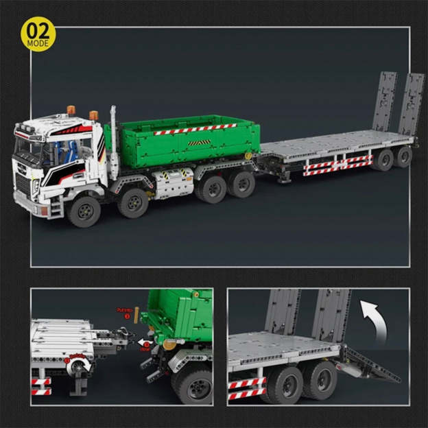 Remote Controlled Skip & Tow Truck | 2950pcs