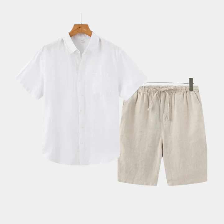 Athens Linen Shorts Set