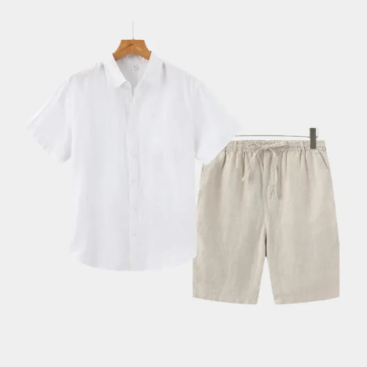Athens Linen Shorts Set