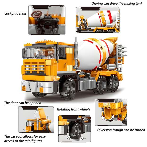 Cement Mixer Truck | 656pcs