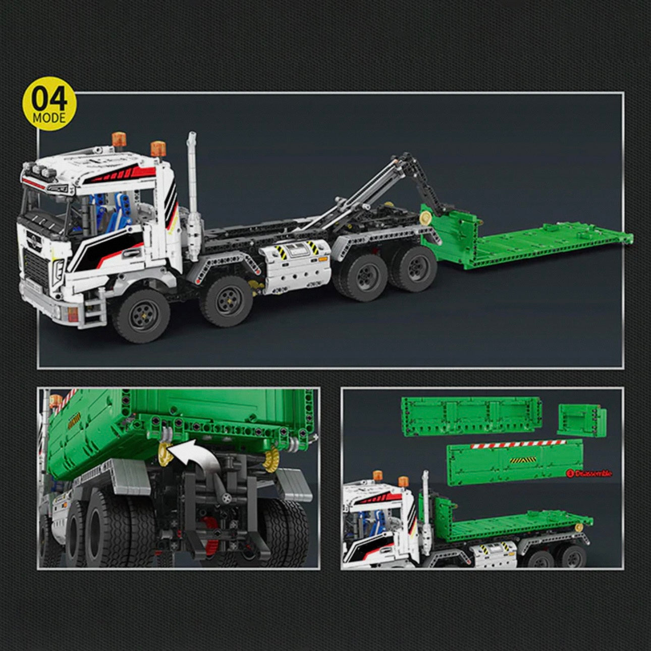 Remote Controlled Skip & Tow Truck | 2950pcs