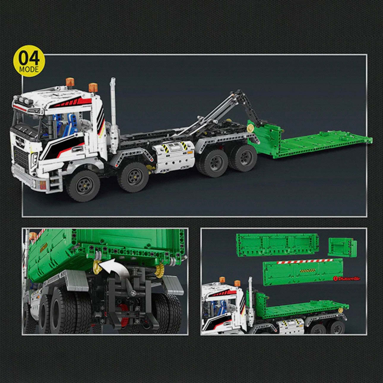 Remote Controlled Skip & Tow Truck | 2950pcs