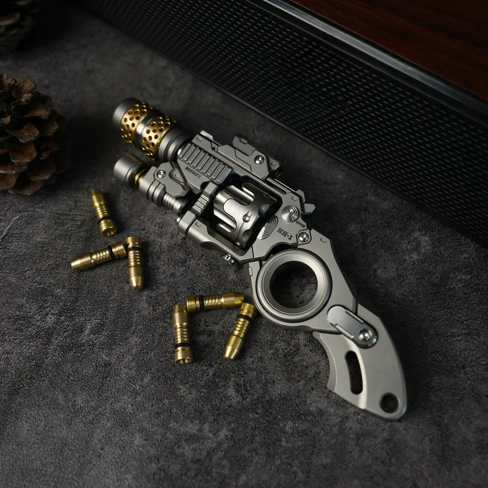 New Titanium alloy revolver fidgets toy