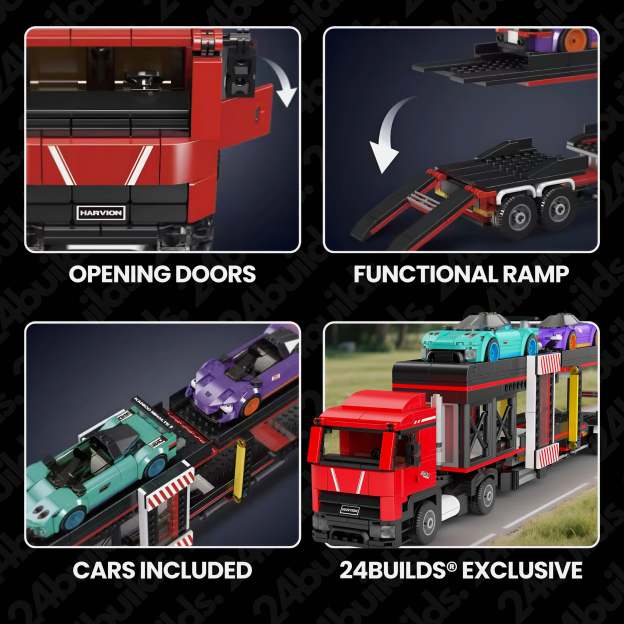 Sports Car Transporter Truck | 1004pcs