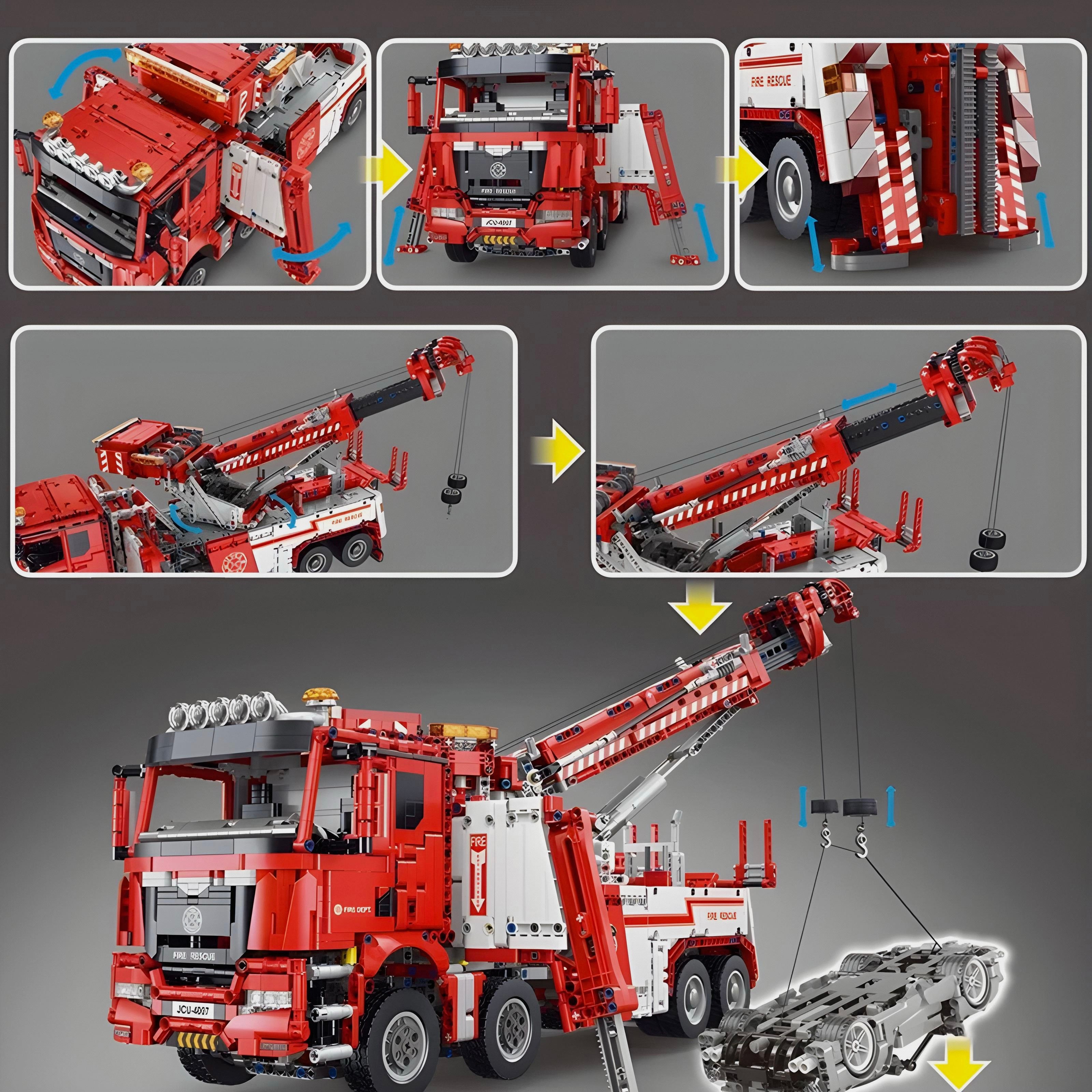 Remote Controlled Fire & Rescue Truck | 4419pcs