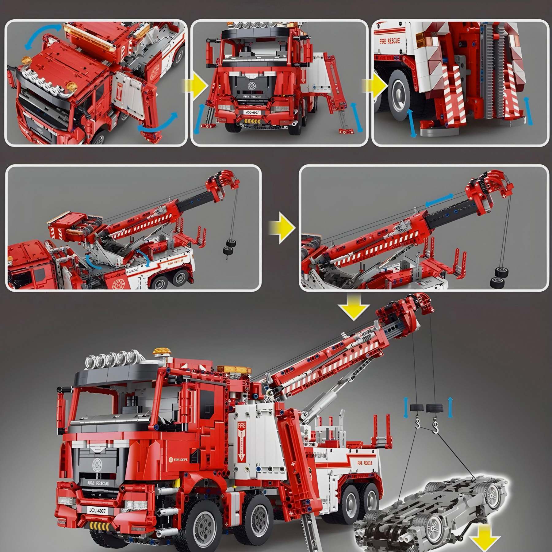 Remote Controlled Fire & Rescue Truck | 4419pcs