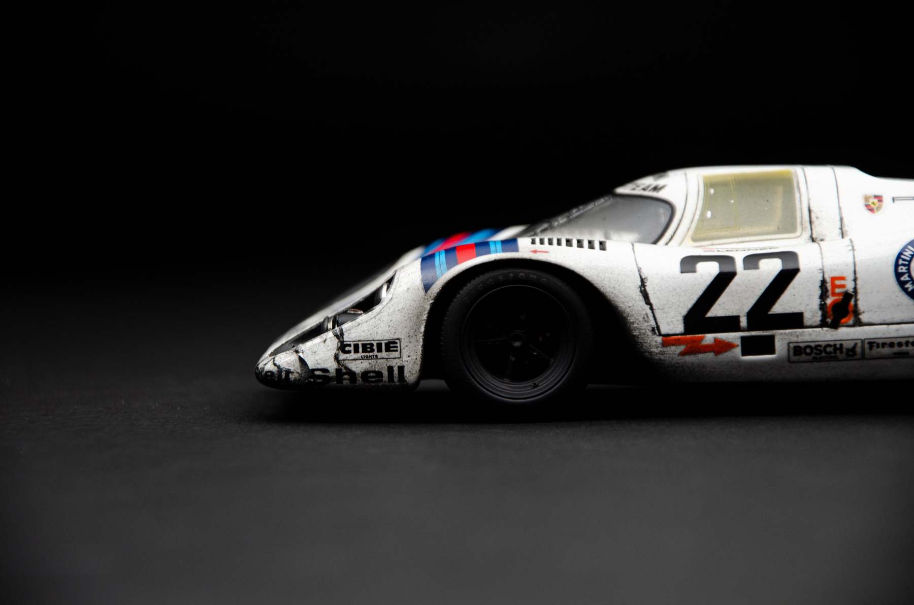Porsche 917 KH - 1971 Le Mans Winner - Martini Livery - Race Weathered