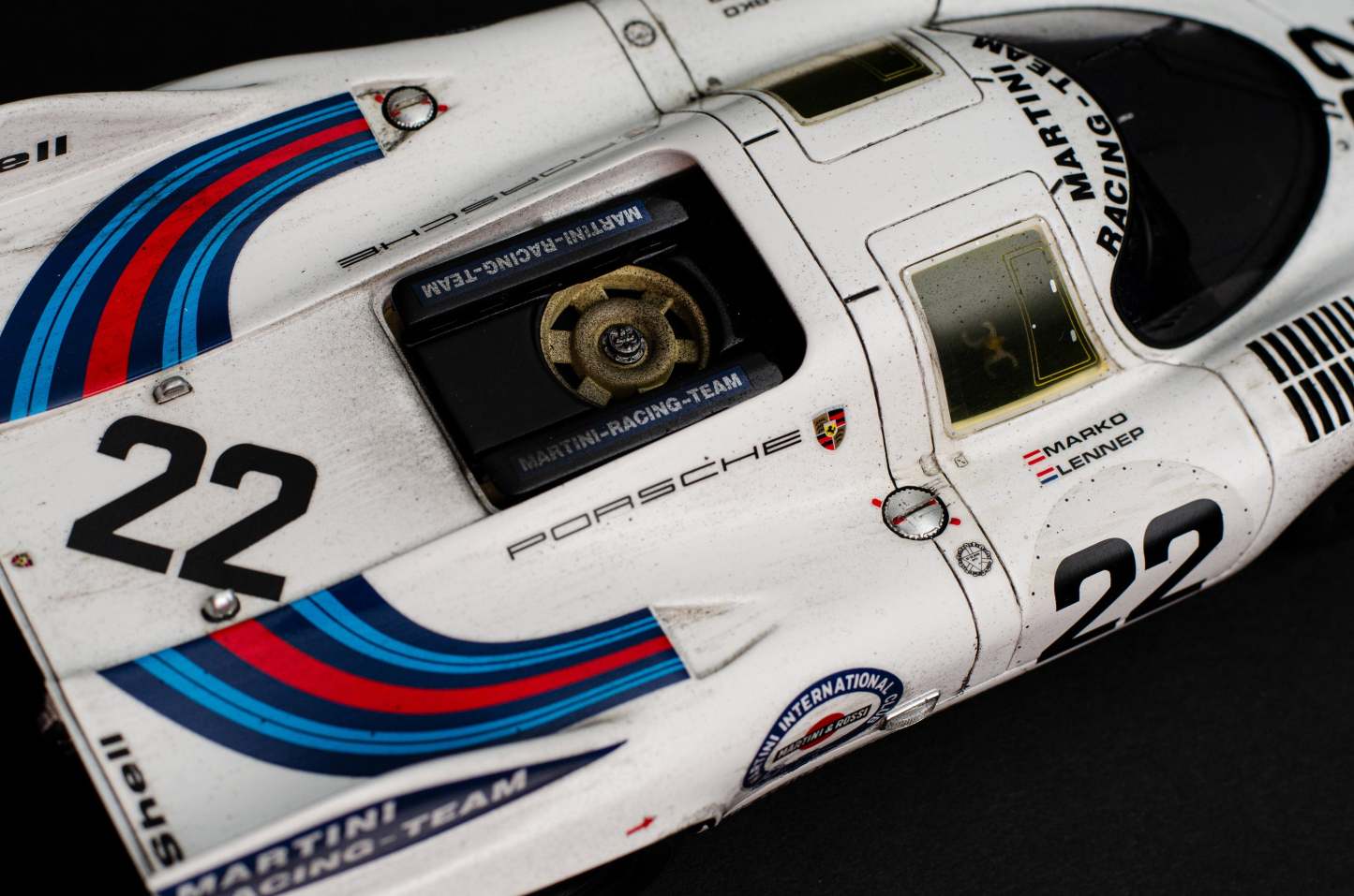 Porsche 917 KH - 1971 Le Mans Winner - Martini Livery - Race Weathered