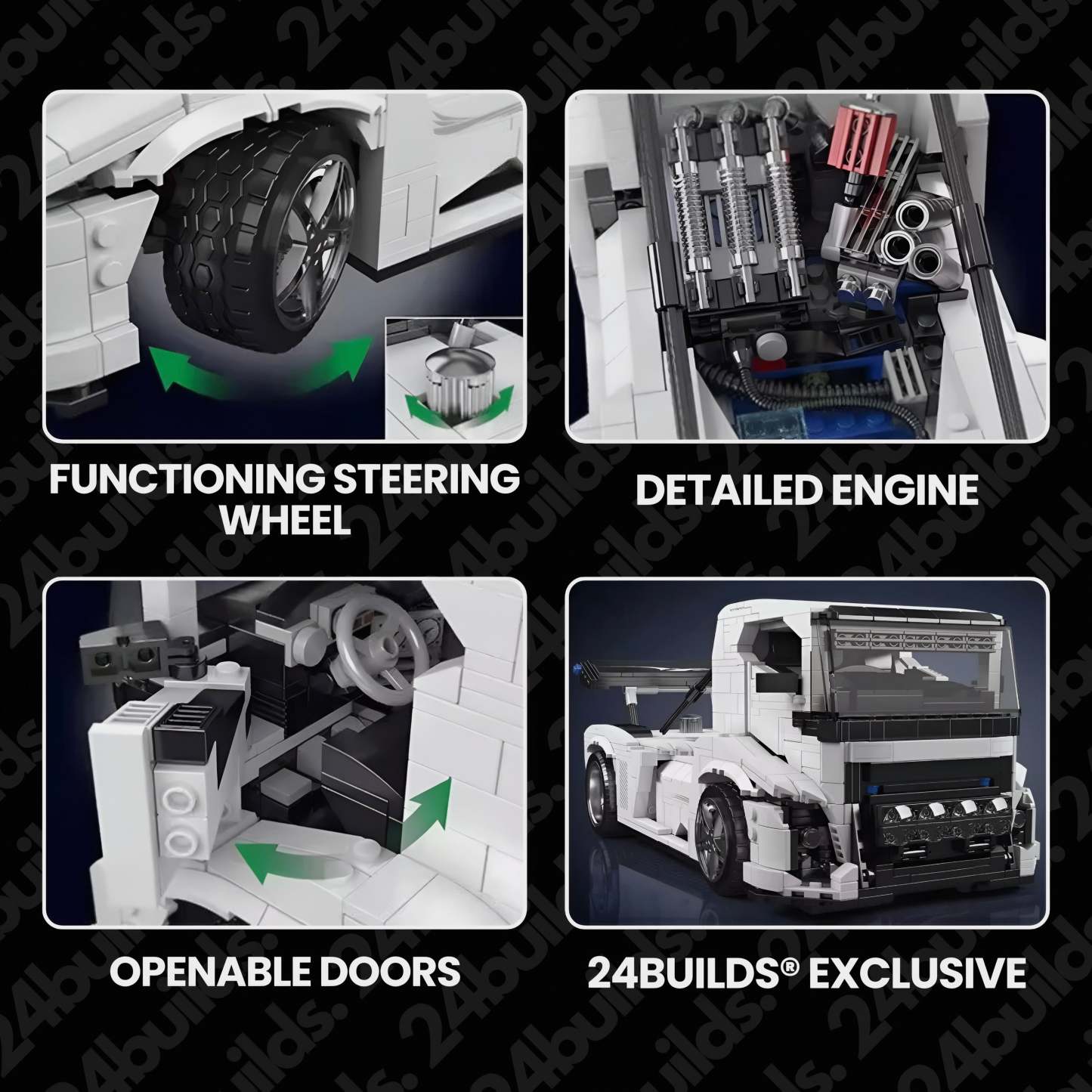 2,400HP "Iron Knight" Truck | 1606pcs