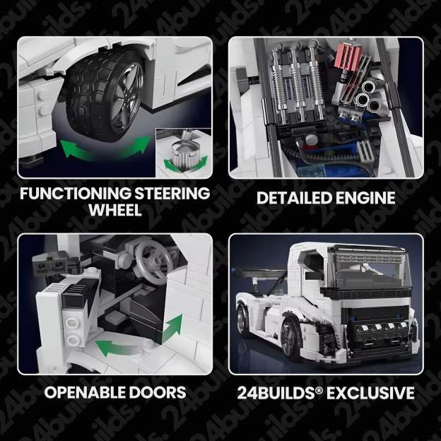 2,400HP "Iron Knight" Truck | 1606pcs