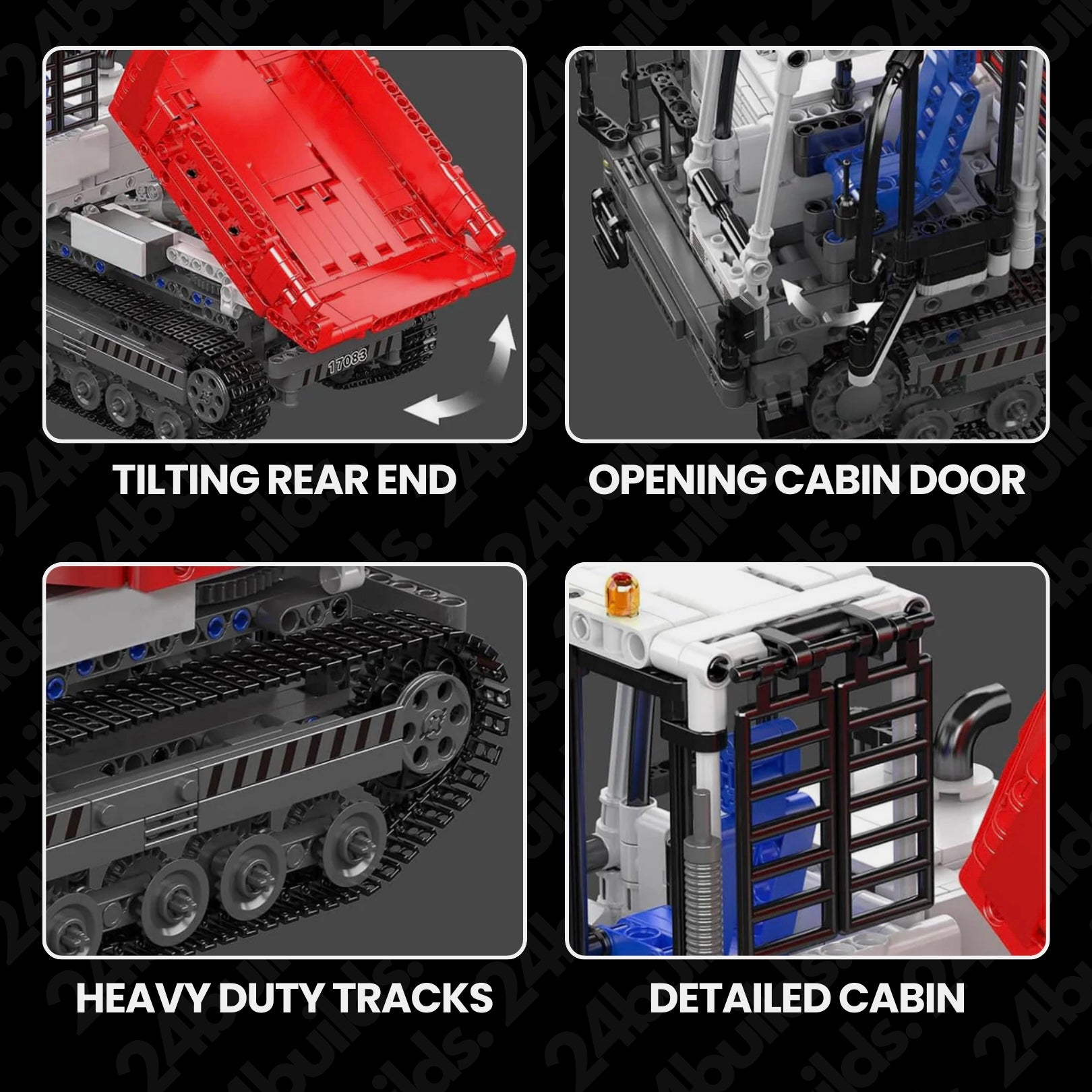 Remote Controlled Crawler Dump Truck | 1106pcs