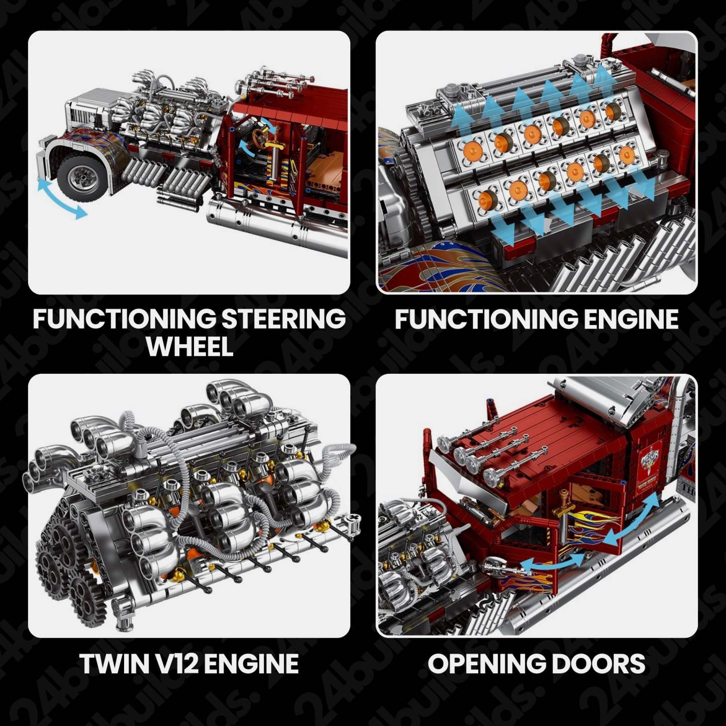 The Ultimate V24 Custom Truck | 3486pcs