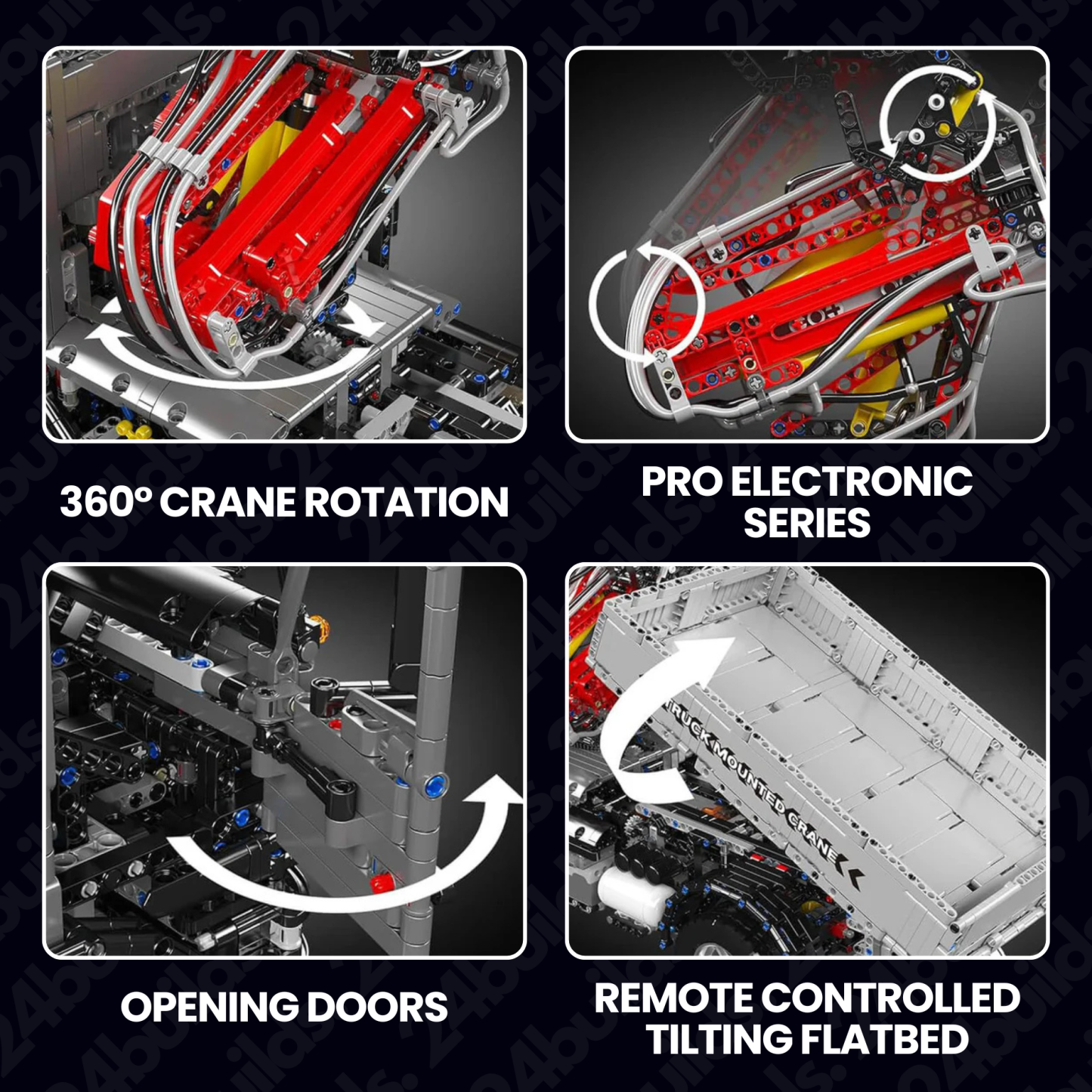 Remote Controlled Construction Crane Truck | 3766pcs
