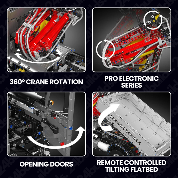 Remote Controlled Construction Crane Truck | 3766pcs