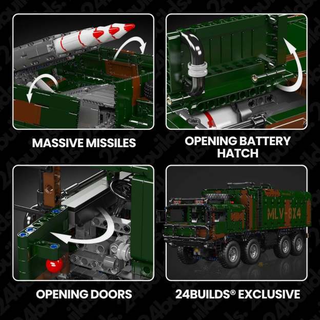 Remote Controlled Missile Launcher Truck | 3594pcs