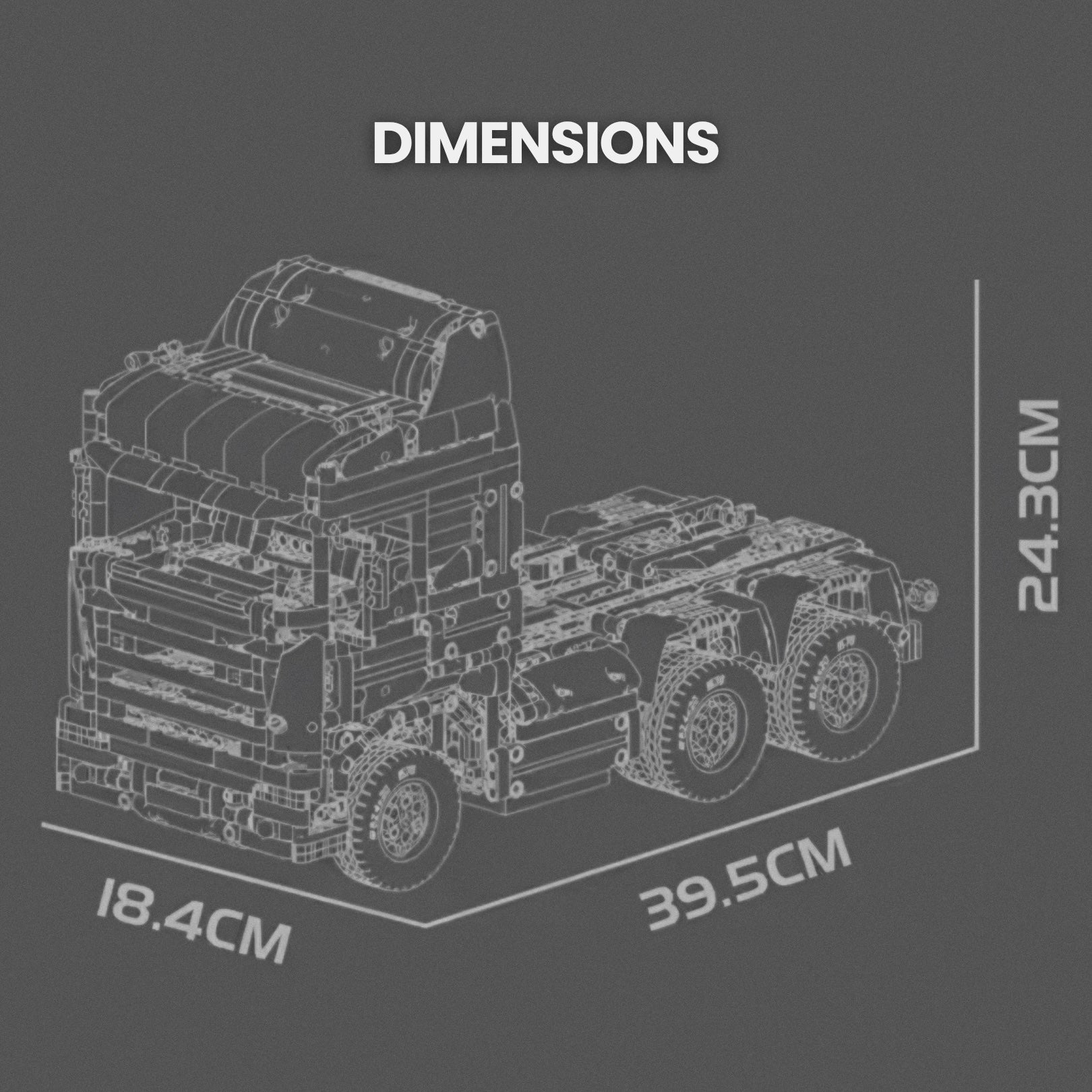 Remote Controlled European Truck | 2060pcs