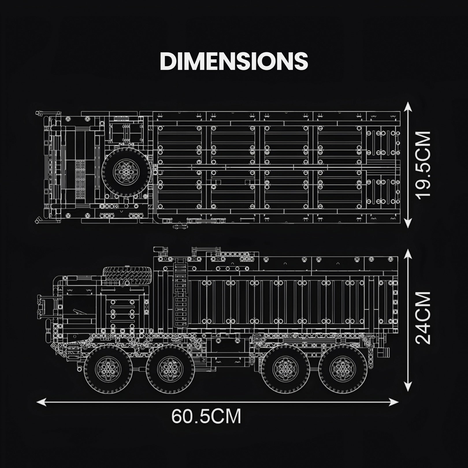 Remote Controlled Missile Launcher Truck | 3594pcs