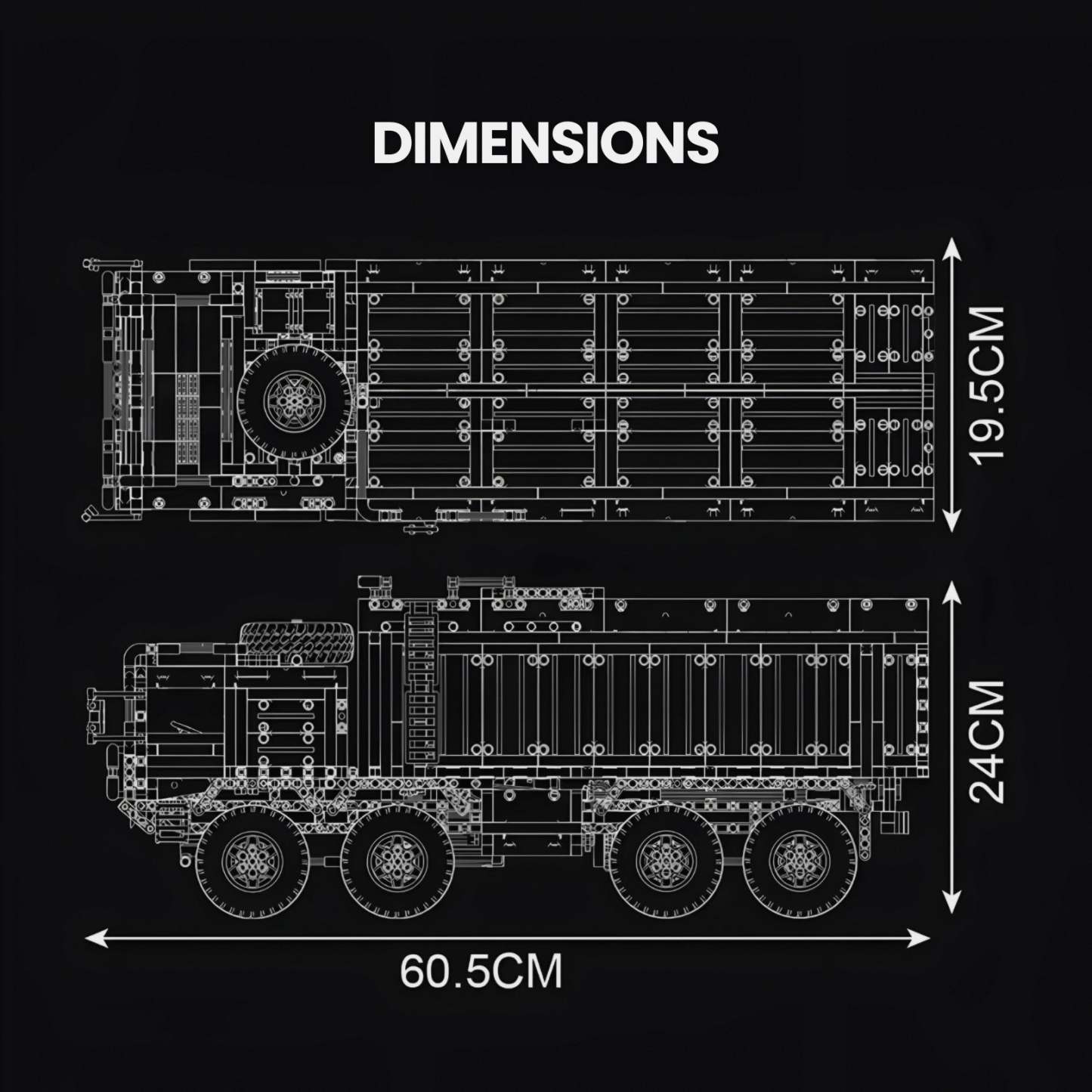 Remote Controlled Missile Launcher Truck | 3594pcs