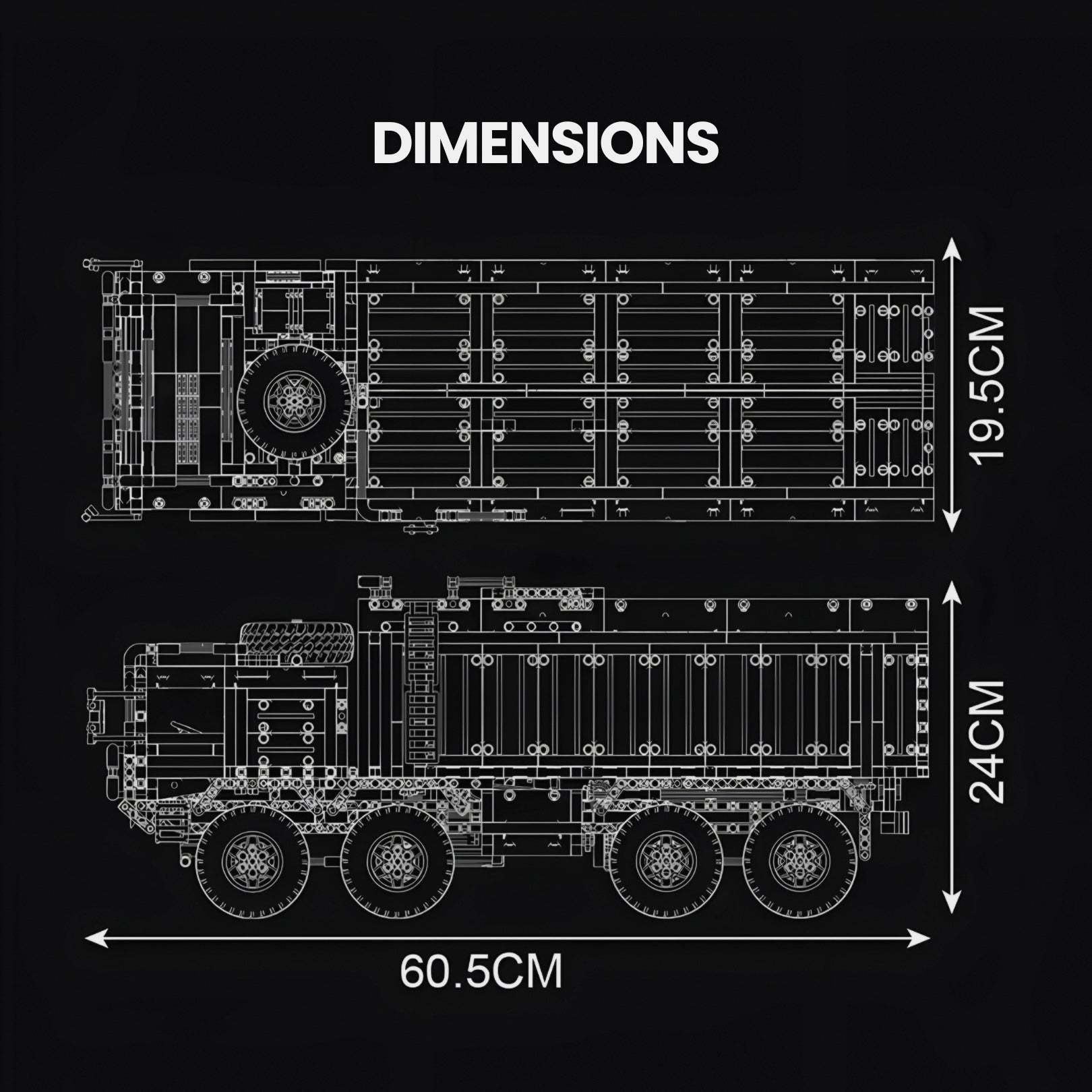 Remote Controlled Missile Launcher Truck | 3594pcs