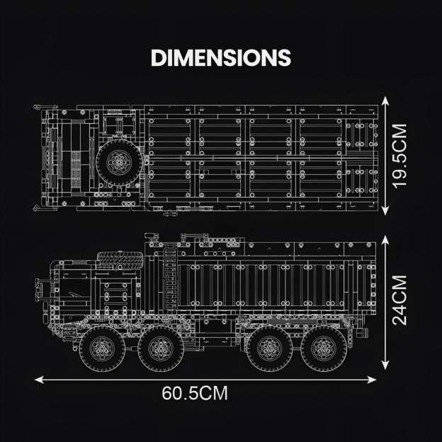 Remote Controlled Missile Launcher Truck | 3594pcs