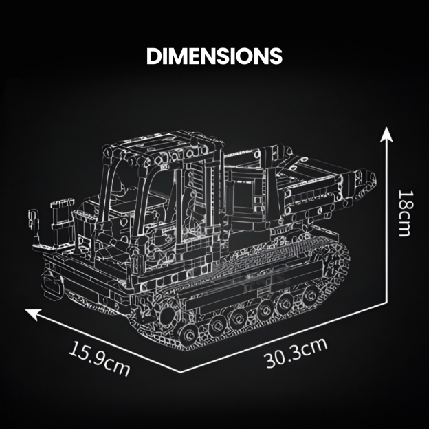 Remote Controlled Crawler Dump Truck | 1106pcs