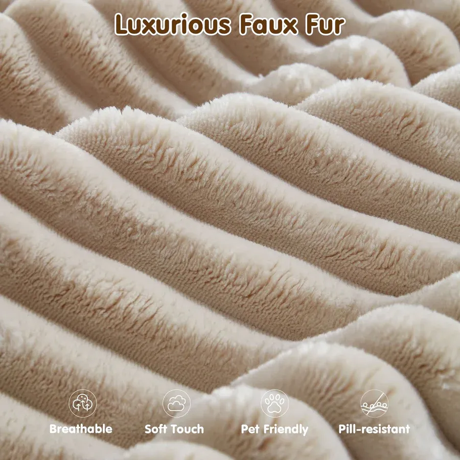 104" L-Shape Modular Couch with Chaise, Plush Corduroy Fabric, No Assembly Required