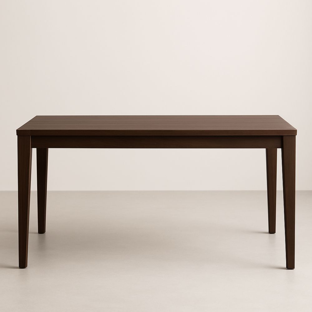 Tavolo da Pranzo in Legno Massello Marrone 120x75x75 cm-Auraverilo