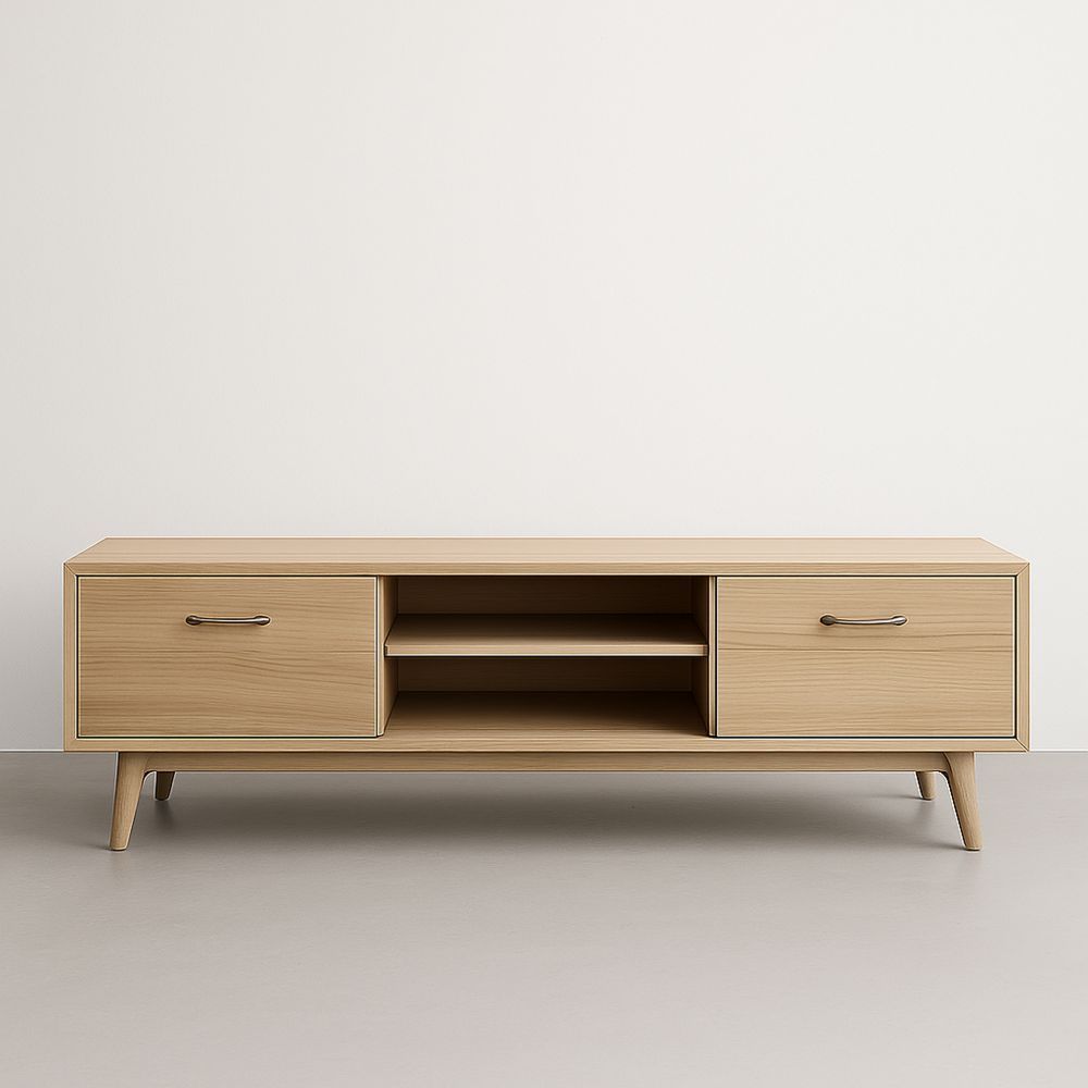 Mobile TV in MDF color naturale-Auraverilo