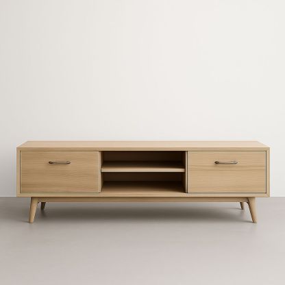 Mobile TV in MDF color naturale-Auraverilo