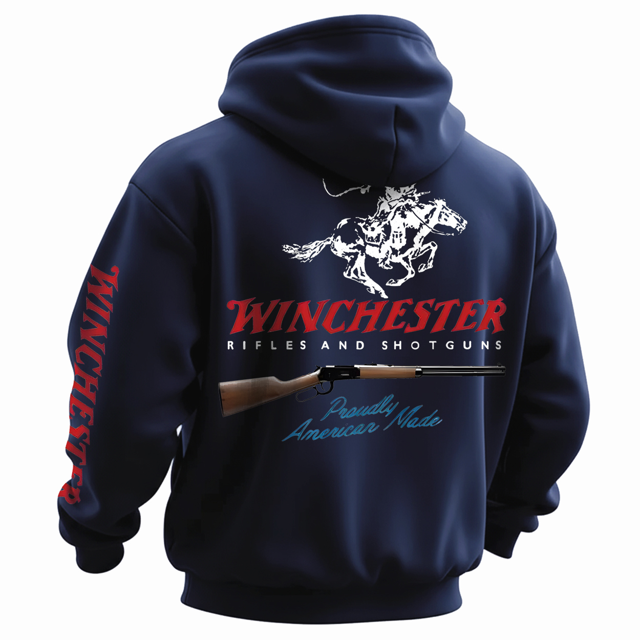 Winchester Rifles and Shotguns Printed Fleece-lined Unisex Hoodie