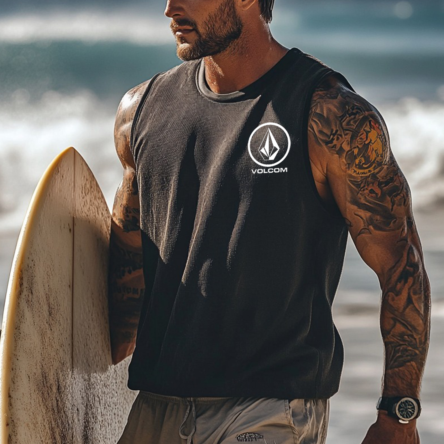 Summer Leisure Print Men's Tank