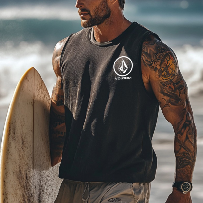 Summer Leisure Print Men's Tank