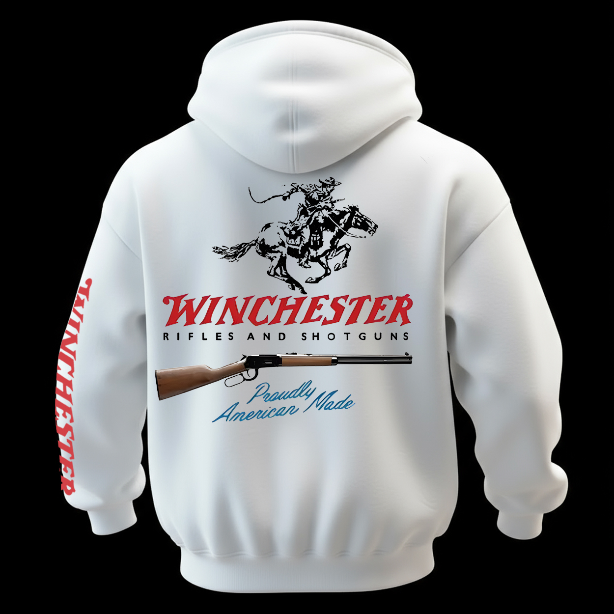 Winchester Rifles and Shotguns Printed Fleece-lined Unisex Hoodie