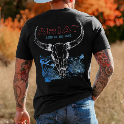 Ariat Land Of The Free Printed Oversized Unisex T-shirts