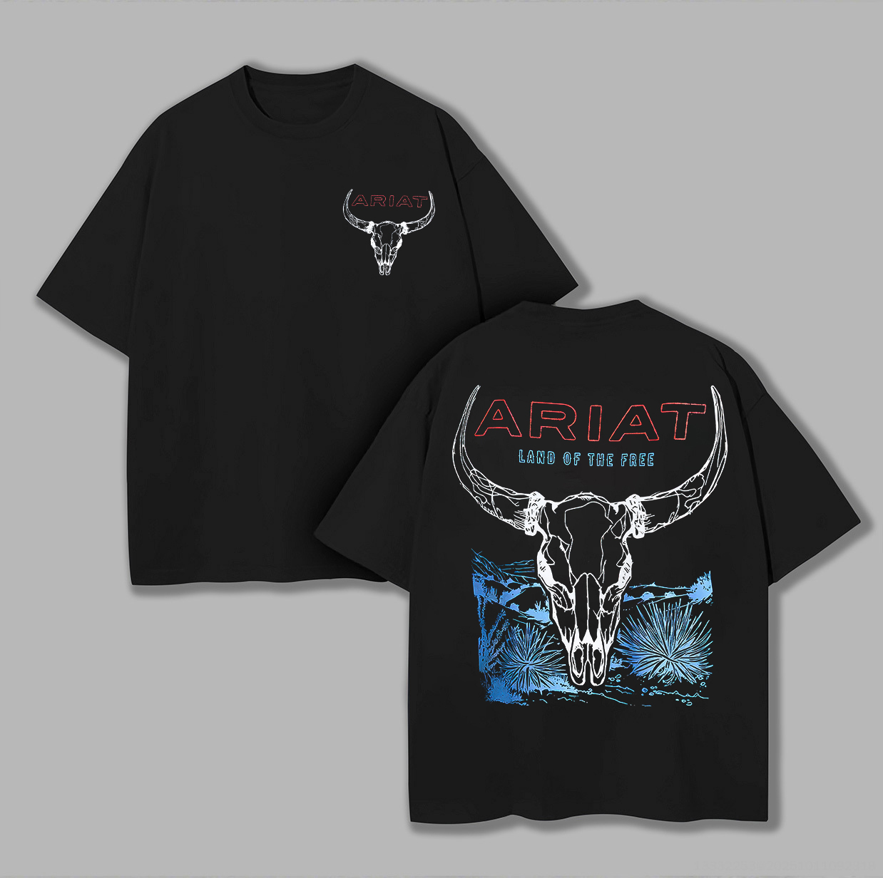 Ariat Land Of The Free Printed Oversized Unisex T-shirts