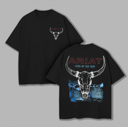 Ariat Land Of The Free Printed Oversized Unisex T-shirts
