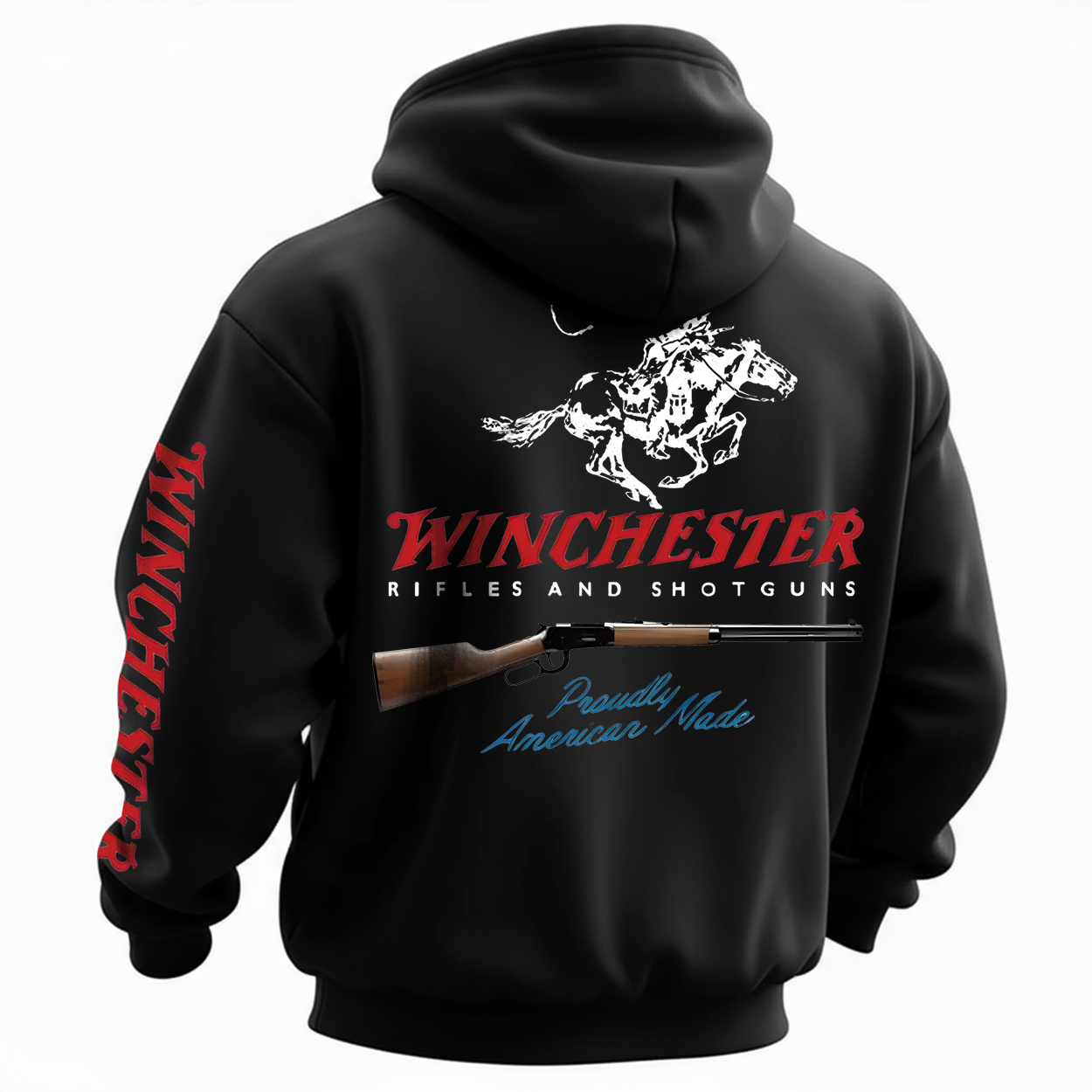 Winchester Rifles and Shotguns Printed Fleece-lined Unisex Hoodie