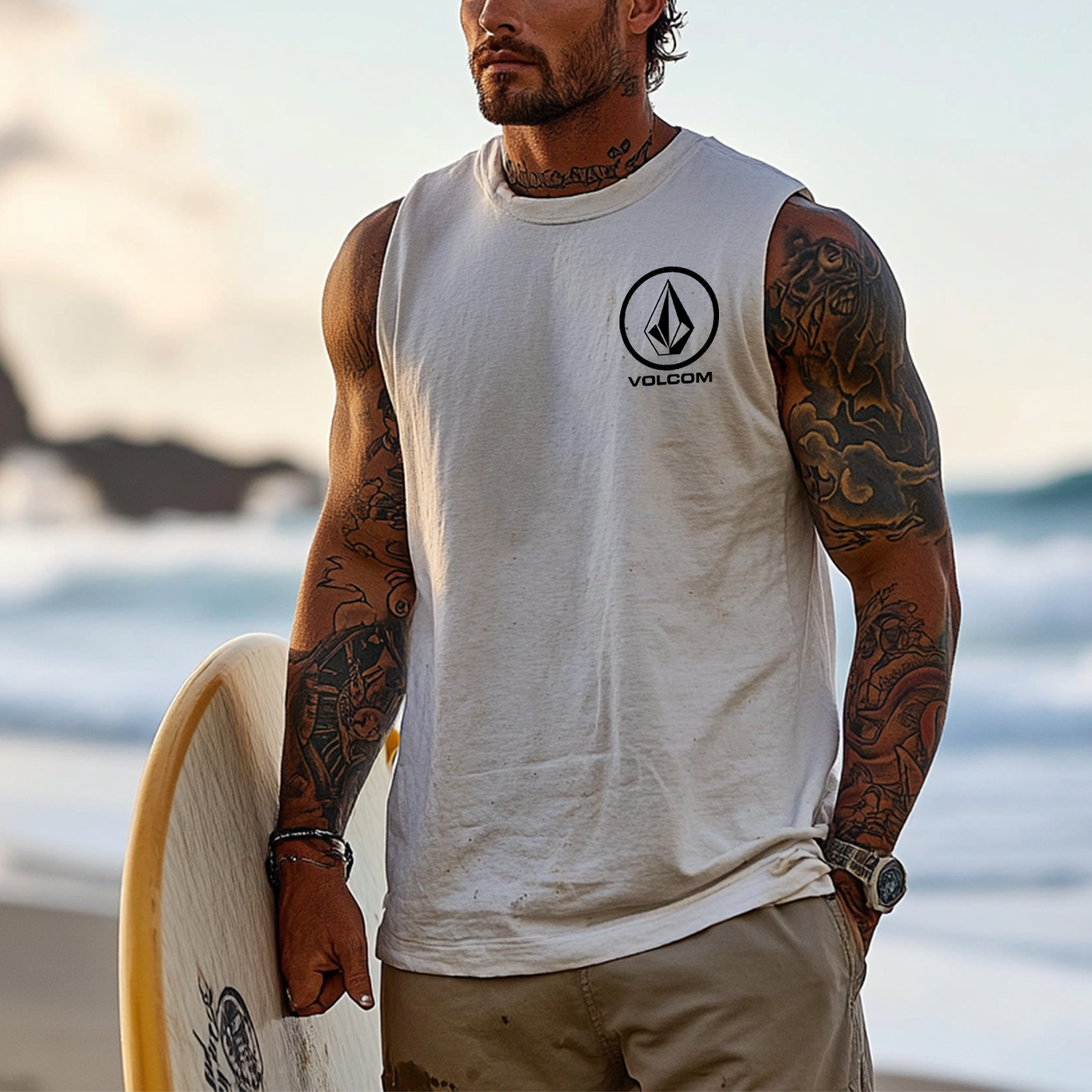 Summer Leisure Print Men's Tank