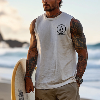 Summer Leisure Print Men's Tank