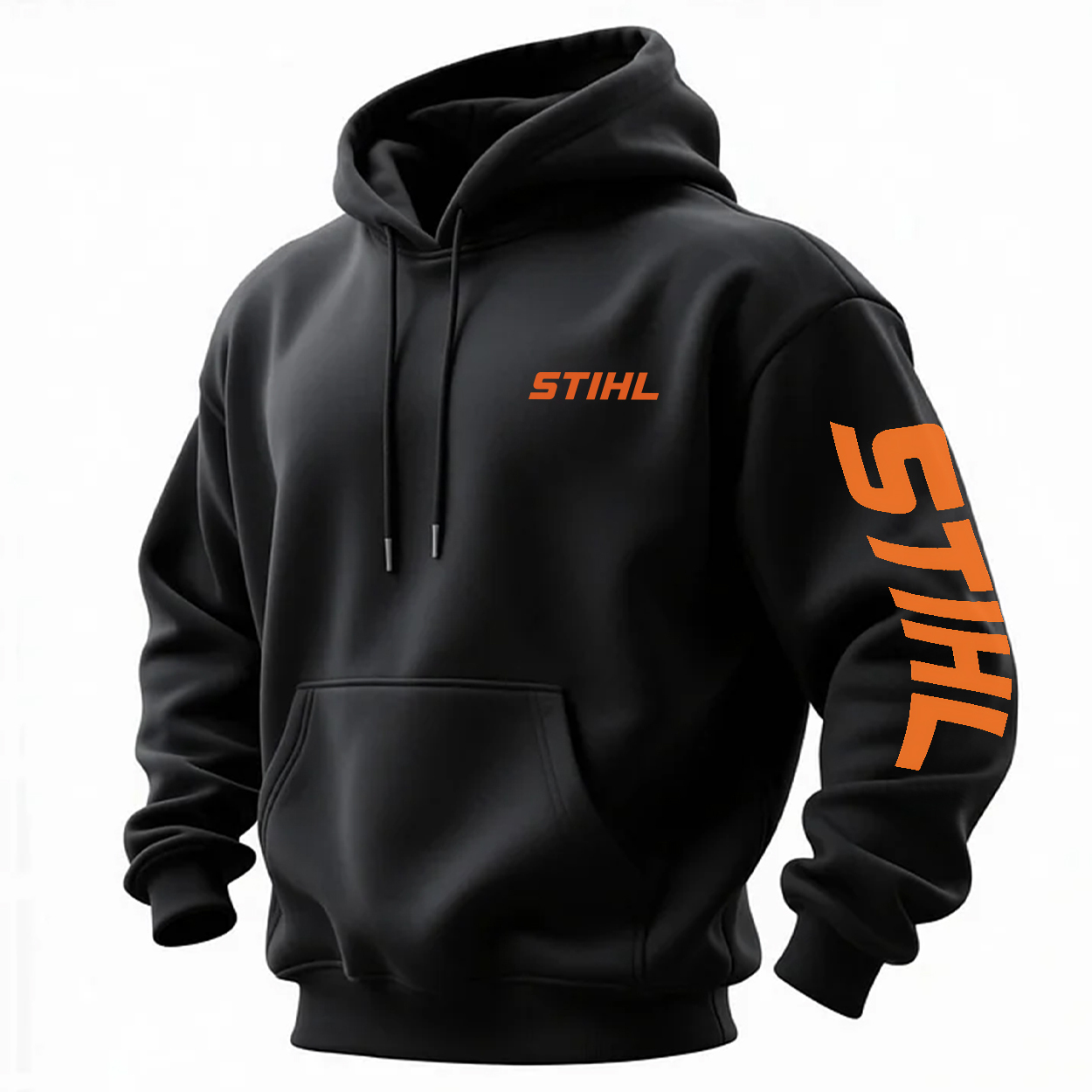 Stihl Never Underestimate An Old Man With A Chainsaw Printed Fleece-lined Unisex Hoodie