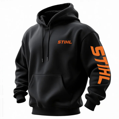 Stihl Never Underestimate An Old Man With A Chainsaw Printed Fleece-lined Unisex Hoodie